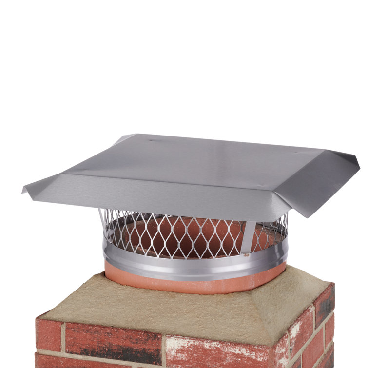 Symple Stuff 12 In. Round ClampOn Single Flue Liner Chimney Cap In